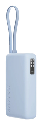 Xiaomi 67W Power Bank 10000. Capacidade da bateria: 10000 mAh, Tecnologia da bateria: Ião-lítio. Voltagem da bateria: 11,6