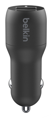 Belkin BoostCharge 12 W Auto Adapter - For USB Type A Device - 12 V DC Input - 5 V DC Output