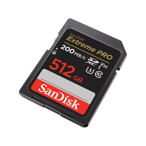 EXTREME PRO 512GB SDHC MEMORY CARD 200MB/S 140MB/S UHS-I CLASS