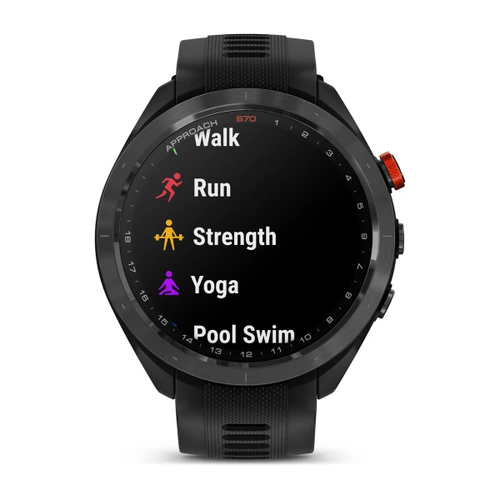 Garmin Approach S70 - 47 mm. Display diagonal: 3.56 cm (1.4"), Display technology: AMOLED, Display resolution: 454 x 454 p