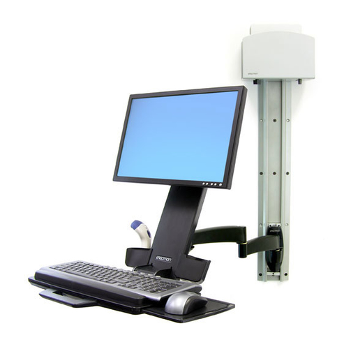 Ergotron 200 Series Combo Arm. Maximum weight capacity: 8.2 kg, Maximum screen size: 61 cm (24"), Minimum VESA mount: 75 x