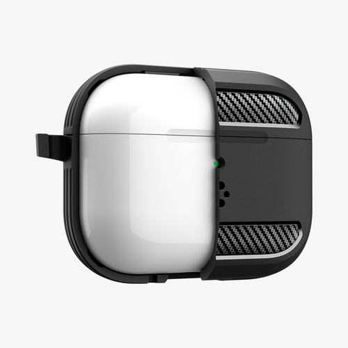 Spigen Rugged Armor AirPods Pro 3 Case Matte Black. Product type: Case, Material: Thermoplastic polyurethane (TPU), Produc