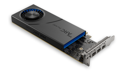 Intel Arc Pro A40 Graphic Card - 6 GB GDDR6 - Half-height - 7680 x 4320 - 1.55 GHz Core - 96 bit Bus Width - PCI Express 4