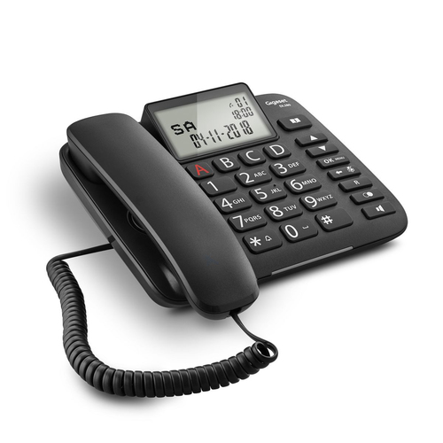 Gigaset DL380. Typ: Analoges Telefon, Hörertyp: Kabelgebundenes Mobilteil. Freisprecheinrichtung, Telefonbuch Kapazität: 9