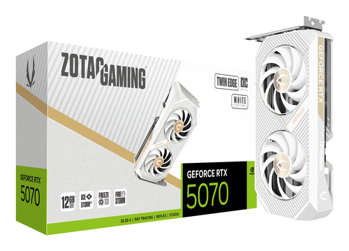 Zotac GAMING GeForce RTX 5070 Twin Edge OC. Graphics processor family: NVIDIA, Graphics processor: GeForce RTX 5070. Discr