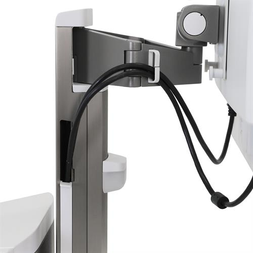 Ergotron CareFit Pro. Cor do produto: Cinzento, Branco, Tipo: Carrinho multimédia, Peso máximo (capacidade): 17 kg. Voltag