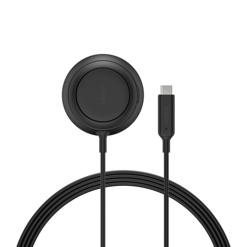 Belkin UltraCharge Induktionsladegerät - Schwarz - für iPhone, Qi2-fähiges Gerät, AirPod, Smartphone, Ohrhörer - Eingangss