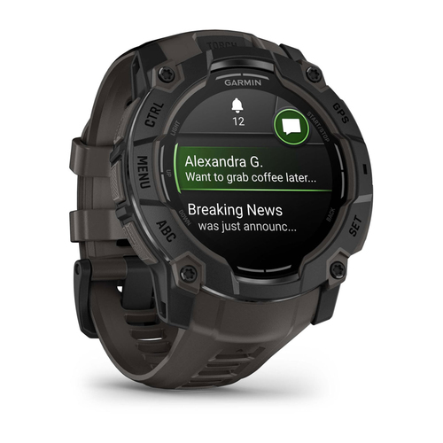 Garmin Instinct 3 Smart Watch - Metal Body Material - Polymer Case Material - 3.3 cm (1.3") - AMOLED Display - GPS - 960 H