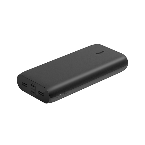Belkin BoostCharge Stromspeicher - Schwarz - für Smartphone, iPhone, Tablet-PC, Kopfhörer, USB Typ C Gerät - 26000 mAh - 3