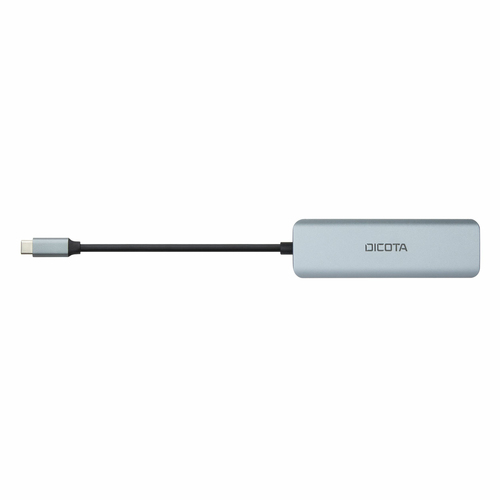 Dicota USB-Hub - USB-Typ C - 1,25 GB/s - Notebook - Silber - 4 Total USB Port(s) - 4 USB 3.0 Port(s) - Mac, PC