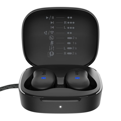 Belkin SoundForm Anywhere True Wireless Ohrhörer Stereo Ohrhörerset - Schwarz - Binaural - In-Ear