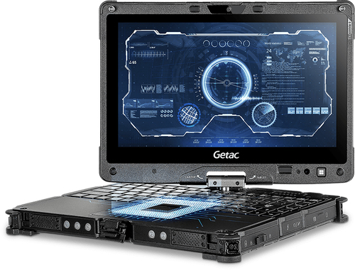 Getac V110 G7. Product type: Hybrid (2-in-1), Form factor: Convertible (Fold-back screen). Processor family: Intel® Core™ 