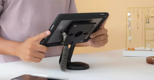 Compulocks VESA Fixed 45 Degree Core Counter Stand or Wall Mount Black - Powdered Coated Metal for Extra Durability, 2 Loc