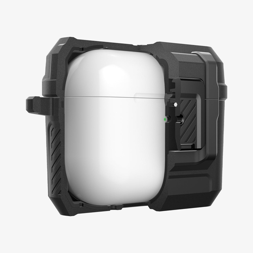 Spigen Lock Fit AirPods Pro 3 Case Matte Black. Product type: Case, Material: Polycarbonate (PC), Thermoplastic polyuretha
