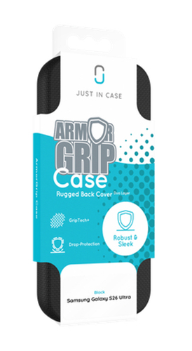 Just in Case ArmorGrip Case. Case type: Cover, Brand compatibility: Samsung, Compatibility: Galaxy S26 Ultra, Maximum scre