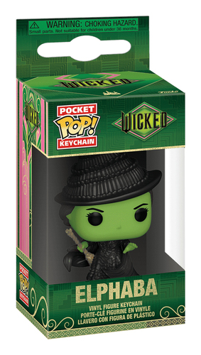 FUNKO POP! KEYCHAIN Elphaba. Key ring/case type: Key ring, Product colour: Black, Green, Material: Vinyl. Height: 102 mm. 