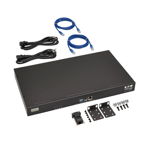 Tripp Lite B098-016 16-Port Console Server, USB Ports (2) - Dual GbE NIC, 16 Gb Flash, SD Card, Desktop/1U Rack, TAA. Auth