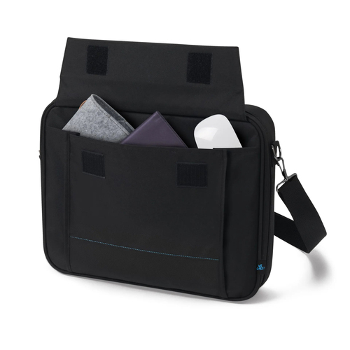 Dicota TWO Tasche für 35,6 cm (14 Zoll) bis 40,6 cm (16 Zoll) Notebook - Schwarz - 300D rPET Polyester Körper - wasserabwe