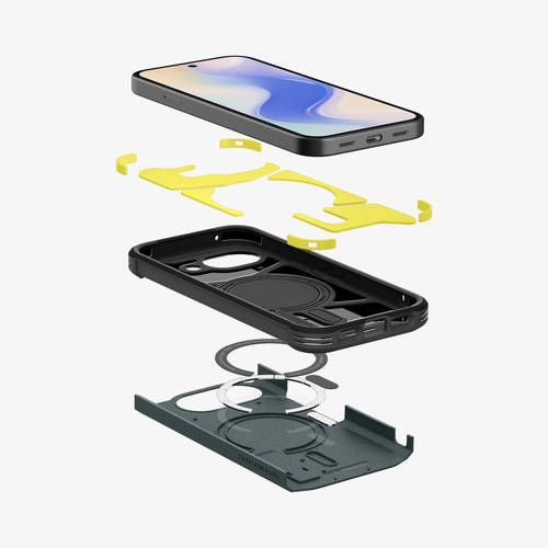 Spigen Tough Armor (Mag Fit) Pixel 10a Case Abyss Green. Case type: Cover, Brand compatibility: Google, Compatibility: Pix