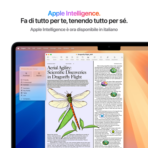 Computer portatile - Apple MacBook Air MW103T/A 34,5 cm (13,6") - Apple M4 - 16 GB - 512 GB SSD - Italiano Tastiera - luce