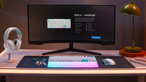 Logitech G G512 X 98 Gaming-Tastatur - Kabel Konnektivität - USB Schnittstelle - RGB LED - Deutsch - Weiß - Tactile Schlüs