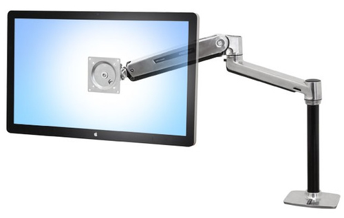 Ergotron LX Series LX HD Sit-Stand. Maximum weight capacity: 13.6 kg, Maximum screen size: 116.8 cm (46"). Height adjustme