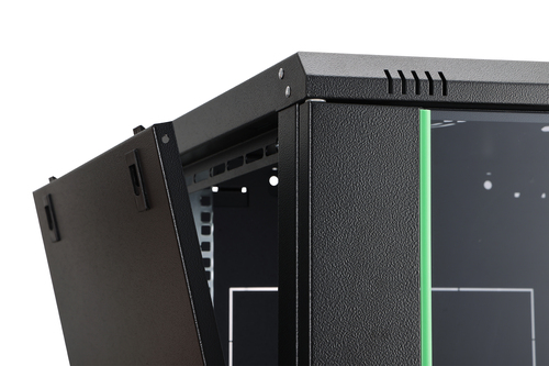 Digitus Dynamic Basic 9U Wandmontierbar Rackschrank für LAN-Schalter, Patchfeld - 482,60 mm Rack-Breite x 459 mm Regaltief