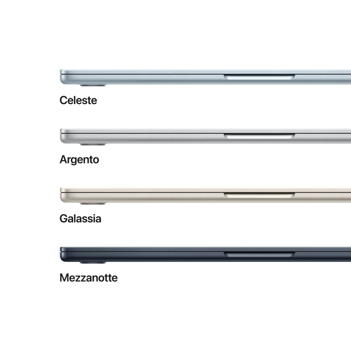 Computer portatile - Apple MacBook Air MW103T/A 34,5 cm (13,6") - Apple M4 - 16 GB - 512 GB SSD - Italiano Tastiera - luce