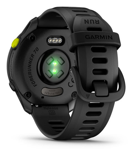 Garmin Forerunner 70. Display diagonal: 3.05 cm (1.2"), Display technology: AMOLED, Display resolution: 390 x 390 pixels, 