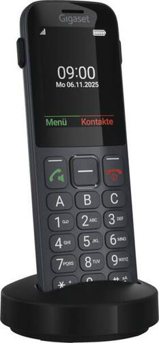 Gigaset Comfort 600 SIM. Formfaktor: Balken. SIM-Kartensteckplätze: Single SIM. Bildschirmdiagonale: 6,1 cm (2.4"), Displa