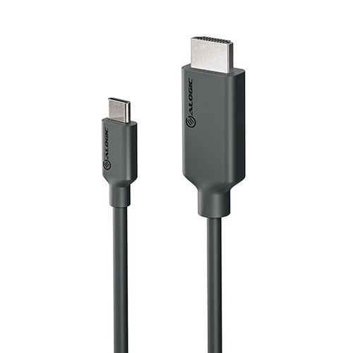 Alogic Elements 2 m HDMI/USB-C AV-Kabel - 1 / Pack - Cable for Audio-/Video-Gerät, Computer, Monitor, Notebook, Projektor,
