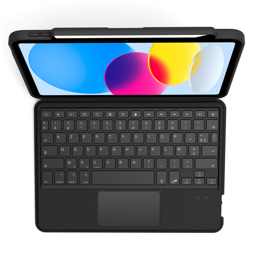 Gecko Covers - Étui clavier Bluetooth AZERTY pour Apple iPad 11" (2025 / 2022) housse folio clavier amovible support intég