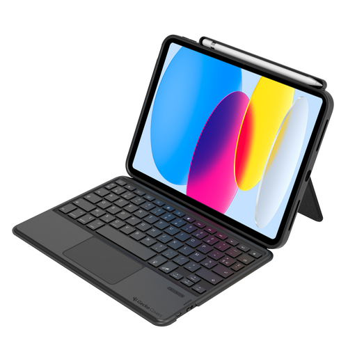 Gecko Covers - Étui clavier Bluetooth AZERTY pour Apple iPad 11" (2025 / 2022) housse folio clavier amovible support intég