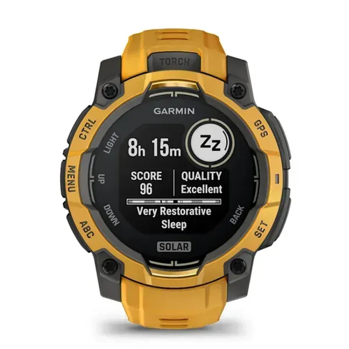 Garmin Instinct 3. Display diagonal: 3.05 cm (1.2"), Display resolution: 176 x 176 pixels, Touchscreen. RAM capacity: 128 