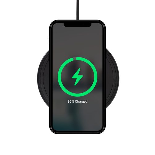 Our Pure Planet Induktionsladegerät - Eingangsstecker: USB - Rutschfest, Statusanzeige, LED-Anzeige