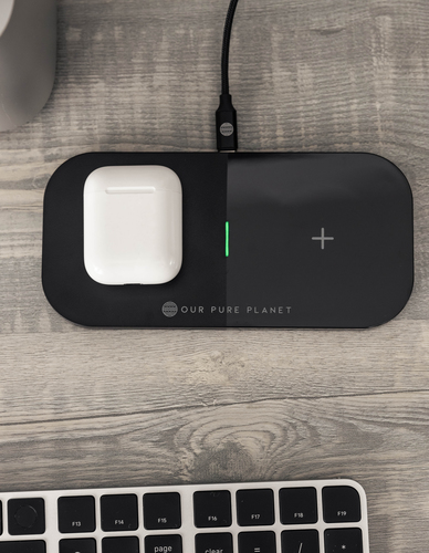 Our Pure Planet Induktionsladegerät - 9 V DC Eingang - 5 V Gleichstrom, 9 V Gleichstrom Ausgang - Eingangsstecker: USB - S