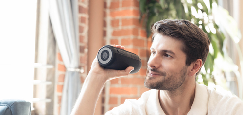 Our Pure Planet Tragbar Bluetooth Lautsprechersystem - Aufladbarer Akku