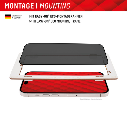 DISPLEX Privacy Glas für Apple iPhone 15/15 Pro