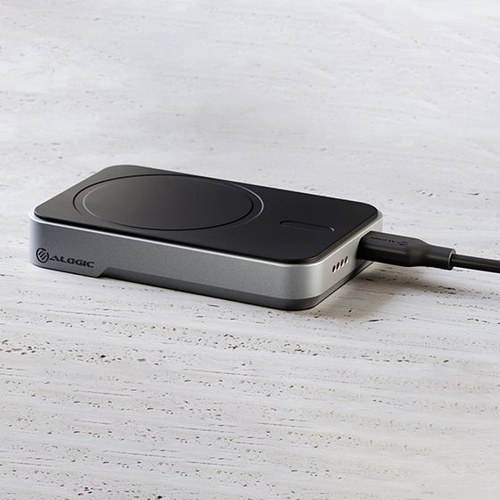 Alogic Matrix Stromspeicher - Schwarz - für Smartphone, Smartwatch, USB Typ C Gerät, Ohrhörer - 5000 mAh - 1 x USB - Schwarz