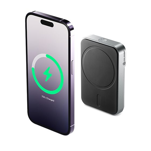 Alogic Matrix Stromspeicher - Schwarz - für Smartphone, Smartwatch, USB Typ C Gerät, Ohrhörer - 5000 mAh - 1 x USB - Schwarz
