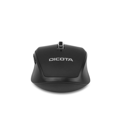 Dicota Travel Maus - Bluetooth - Schwarz - Kabellos - 10 m - 1600 dpi Auflösung - Symmetrisch - 1 x AA Battery Supported