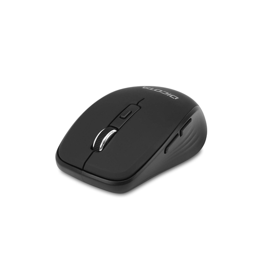 Dicota Travel Maus - Bluetooth - Schwarz - Kabellos - 10 m - 1600 dpi Auflösung - Symmetrisch - 1 x AA Battery Supported