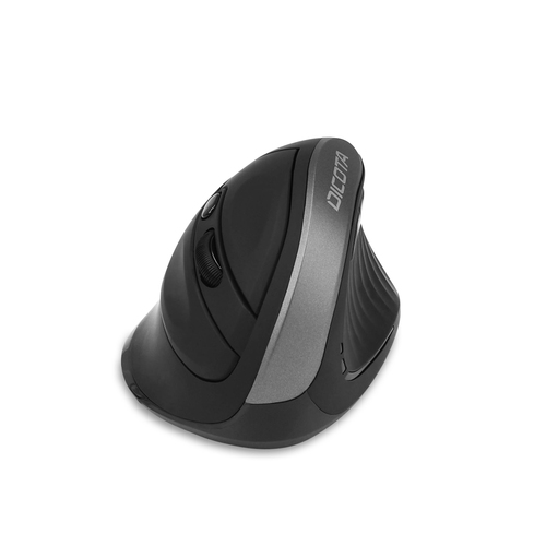 Dicota Relax Maus - Funkfrequenz - USB Typ-A - Optisch - 5 Taste(n) - Schwarz - Kabellos - 10 m - 1600 dpi Auflösung - Scr
