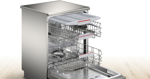 Lavastoviglie Bosch SMS6ZCI10E Installazione libera - Acciaio, Argento - 60 cm - 14 Place Settings - 9 L Capacità - 6 Prog