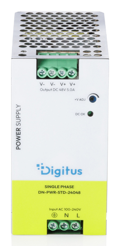 Digitus Stromversorgung - 240 W - Auf DIN-Schiene montierbar - 120 V AC, 230 V AC Eingang - 48 V DC Ausgang - 90% Effizienz