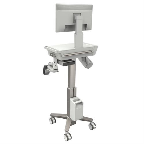 Ergotron CareFit Slim 2.0. Cor do produto: Cinzento, Branco, Uso recomendado: Universal, Tipo: Carrinho multimédia. Ajuste