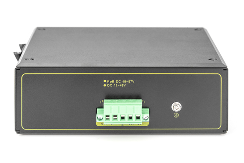 Digitus 4 port Gigabit Ethernet network PoE switch, industrial, unmanaged, 2 SFP uplink. Switch type: Unmanaged. Basic swi