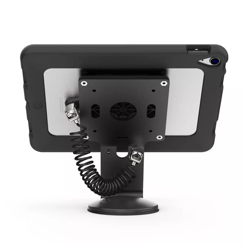 Support pour tablette PC Compulocks - Paysage, Portrait - Acier - Noir - Base pivotante, Fixation adhésive, Angle de visua