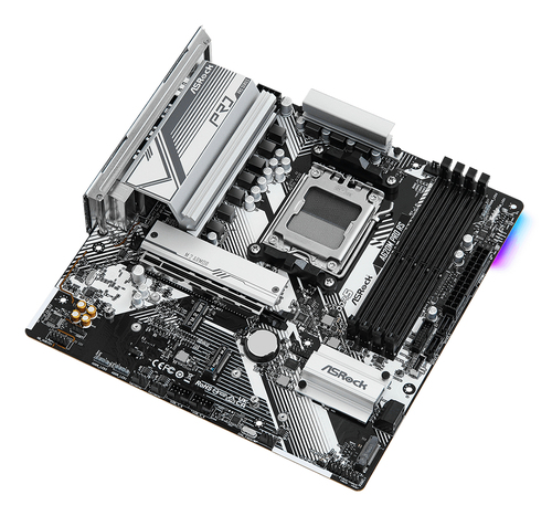 ASRock A620M Pro RS Gaming-Desktop-Motherboard - AMD A620 Chipsatz - Buchse AM5 - Micro ATX - Ryzen 7 Unterstützter Prozes