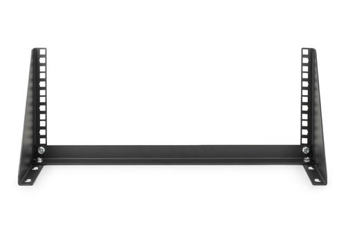Digitus Mounting Bracket - Black - Horizontal/Vertical - 30 kg Load Capacity - Sheet Steel - 1 Piece